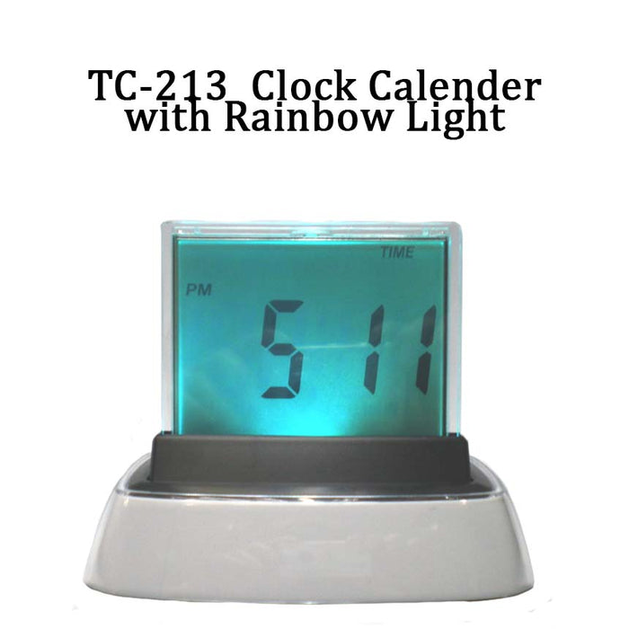 Clock Calendar with Rainbow Lite