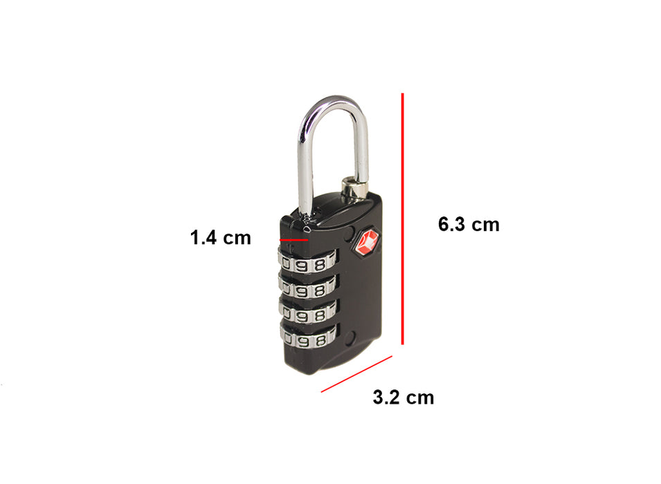 4-Dial Combination TSA Padlock