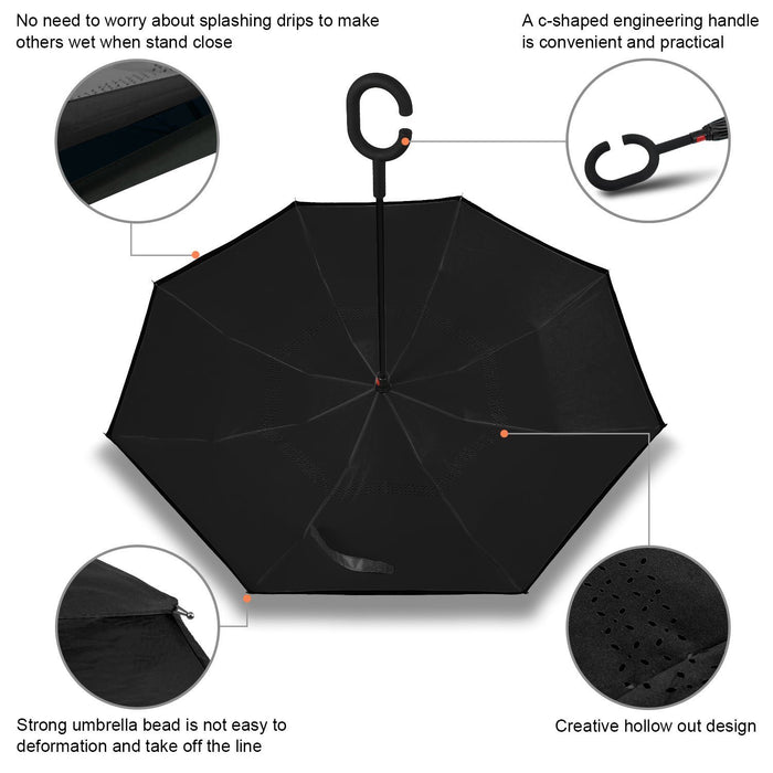 Reversible Umbrella with C Handle