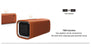 Mini Wireless Leather Bluetooth Twin Speaker