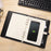 Multifunctional A5 Leather Cover Wireless Charger Planner Diary