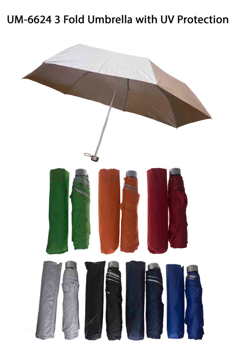 Three Fold Umbrella with UV Protection