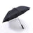 Full Black Straight Handle Umbrella