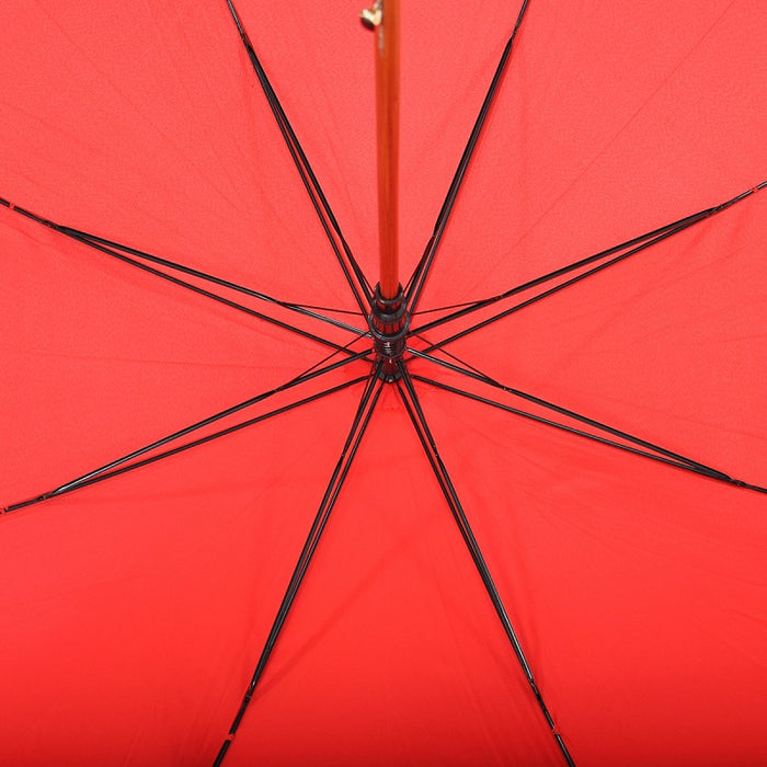 Real Wooden Shaft and Handle Extra Long Umbrella